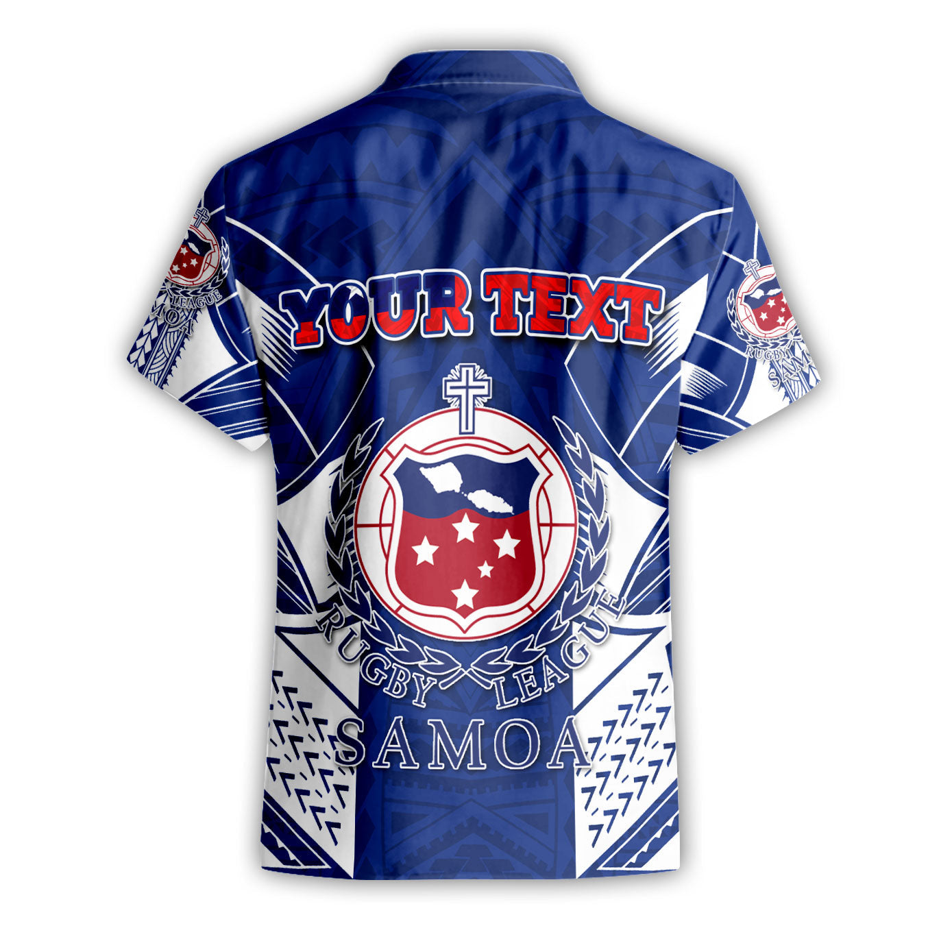 Custom TOA Samoa Rugby Short Sleeve Shirt