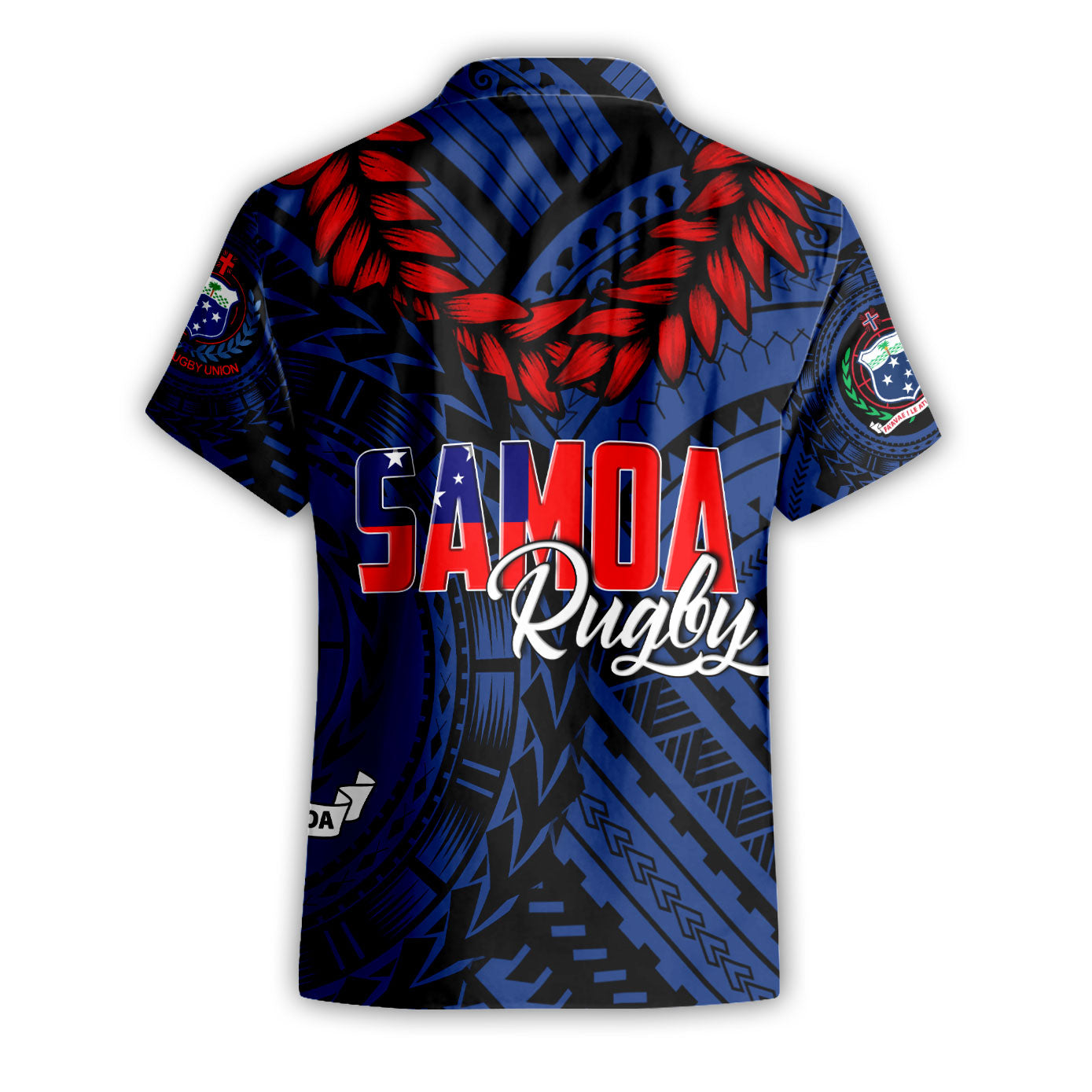 Samoa TOA Rugby Short Sleeve Shirt Ulafala Style