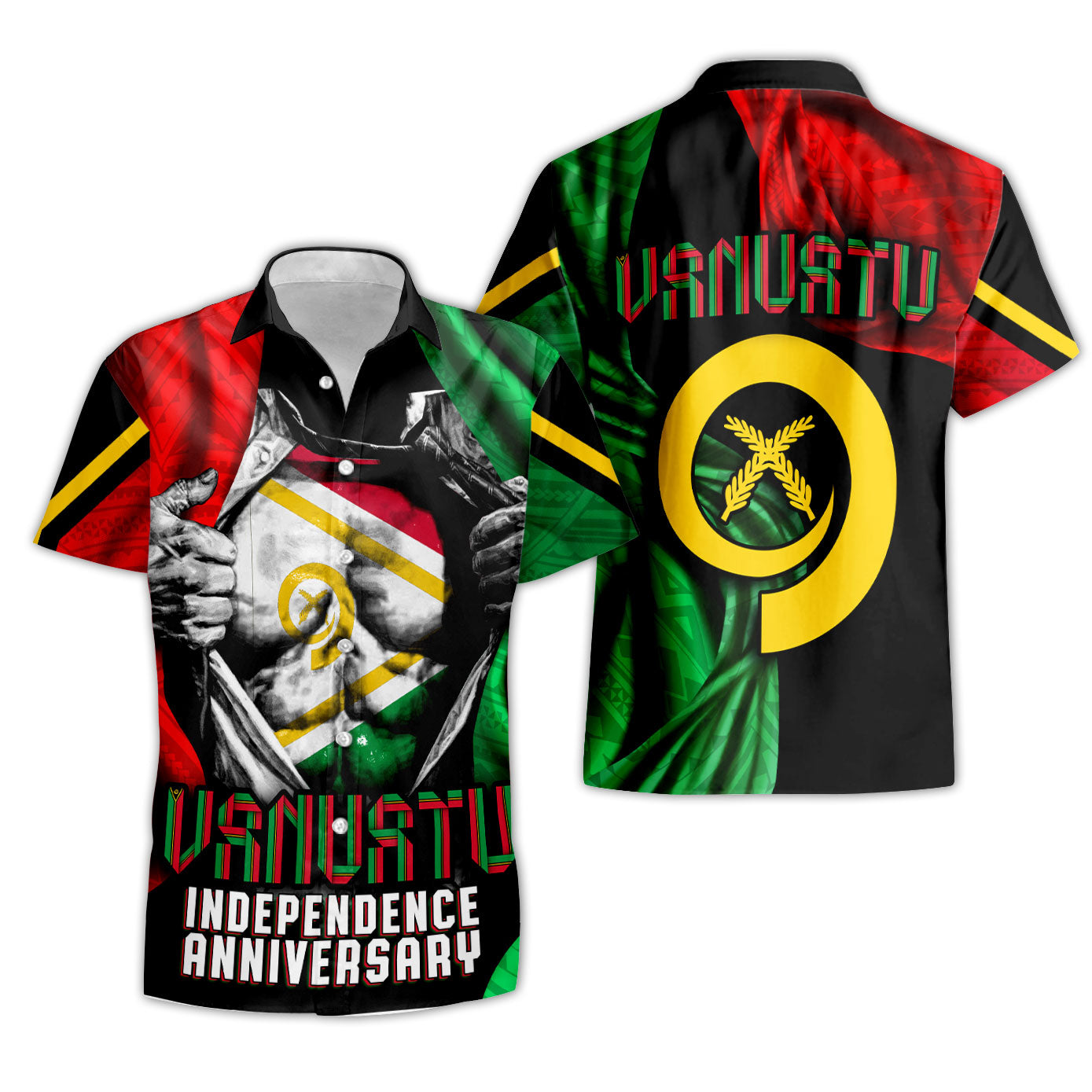 Vanuatu In Me Independence Day Short Sleeve Shirt 43rd Anniversary Style