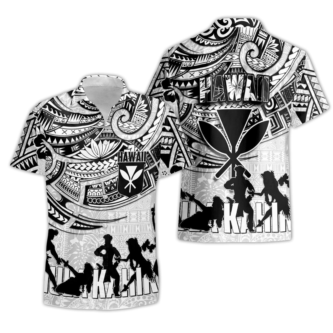 Hawaiian Hula Kahiko Short Sleeve Shirt