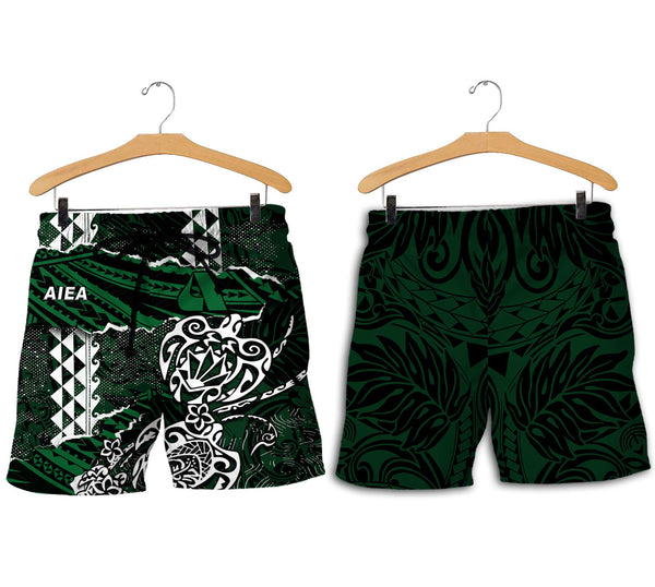 Hawaii Aiea High School Men Short Polynesian Turtle Style