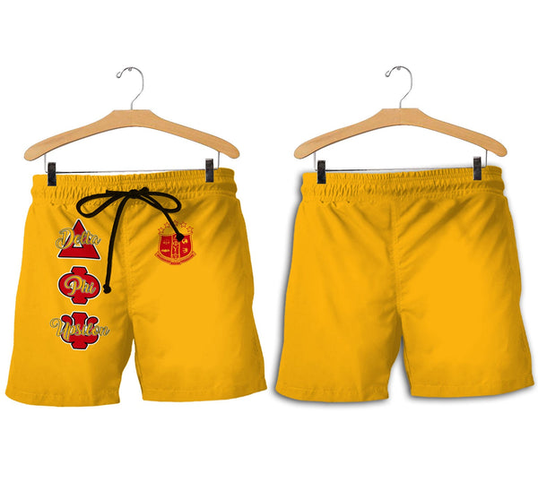 Fraternity Pant - Delta Phi Upsilon Men Short Original Yellow Style