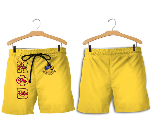 Sorority Pant - Eta Phi Beta Men Short Original Yellow Style