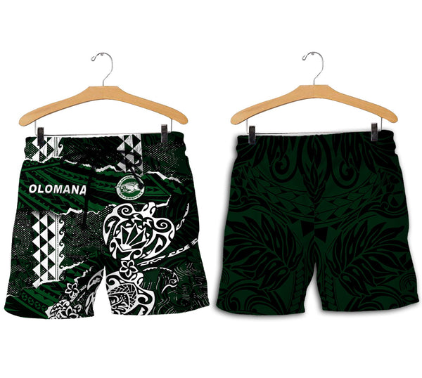 Hawaii Olomana High & Intermediate School Men Short Polynesian Turtle Style