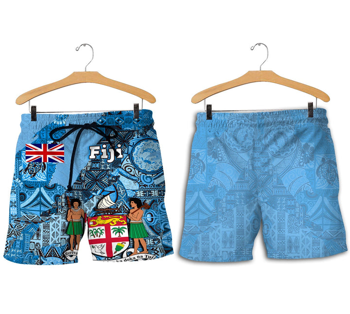 Fiji Flag & Coat Of Arms Men Short