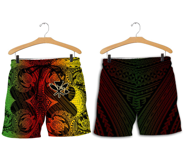 Kanaka Maoli Hawaii Men Short Reggae Style