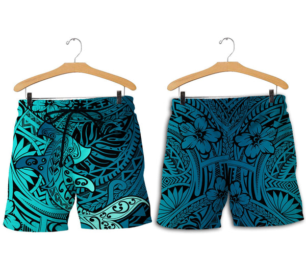 Hawaii Hammerhead Shark Men Short Light See Blue Style