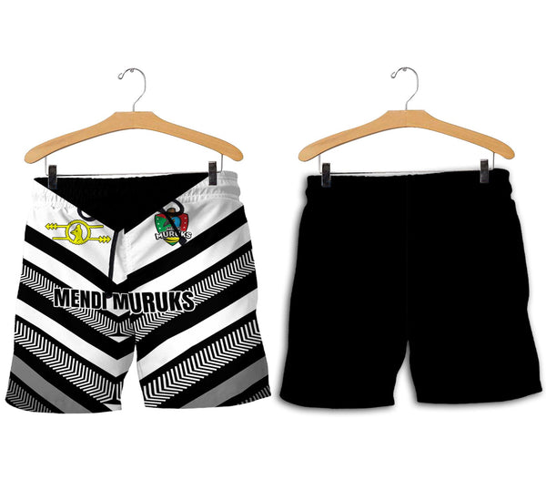 Mendi Muruks Men Short Papua New Guinea Rugby Black & White Style