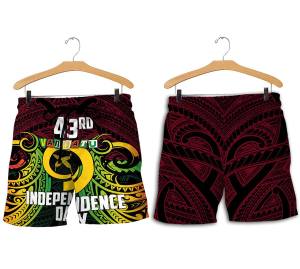 Vanuatu Men Short Independence Day 43rd Anniversary Style 2