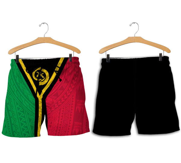 Vanuatu Men Short Polynesian Flag Style