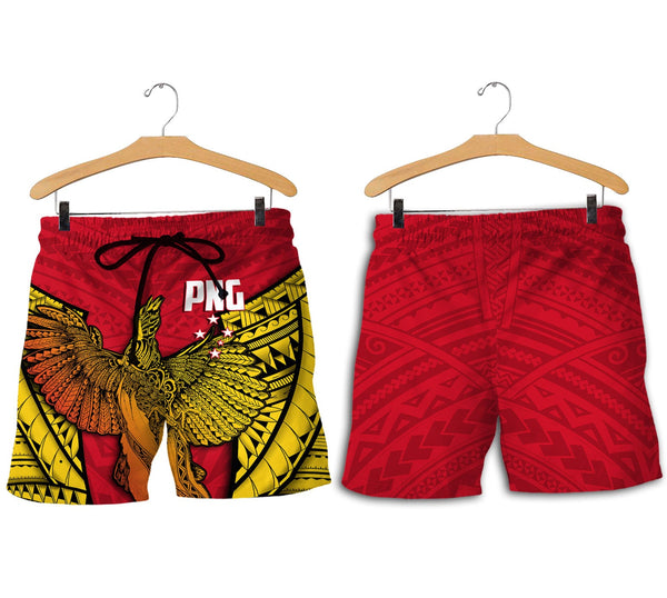 Papua New Guinea Independence Day Men Short Raggiana Bird of Paradise Style