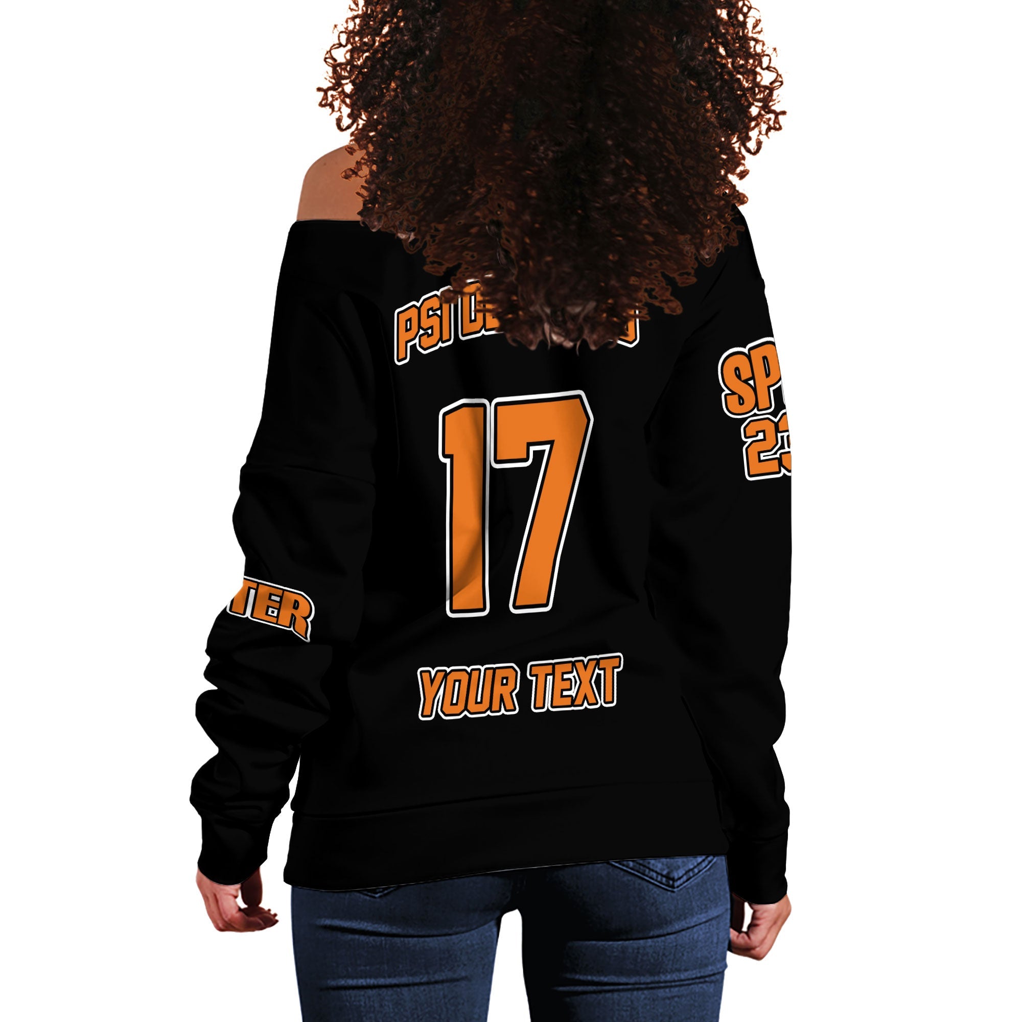 Fraternity Sweatshirt - Personalized Psi Delta Tau Women Off Shoulder Sweatshirt Original Dark Style