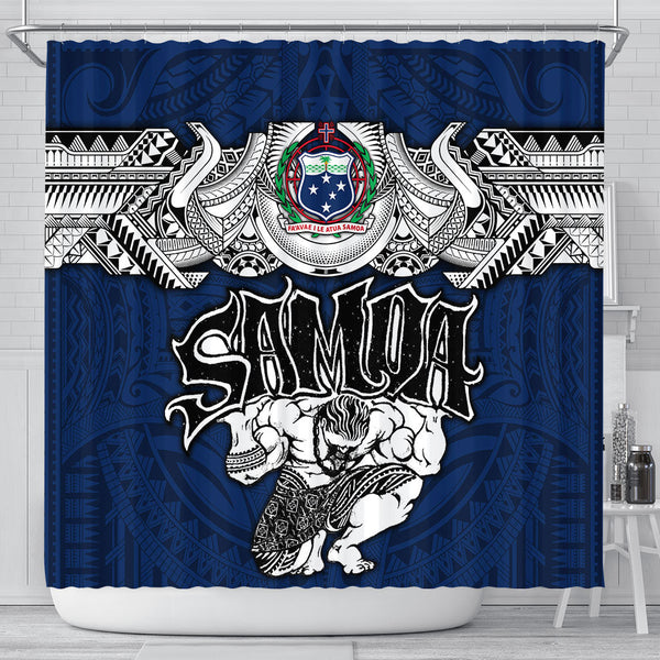 Samoa Warrior Shower Curtain