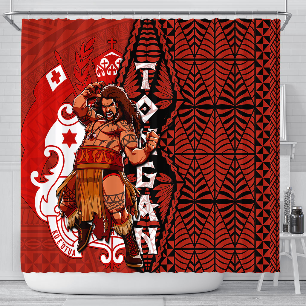 Tonga The Tonga Terror Shower Curtain