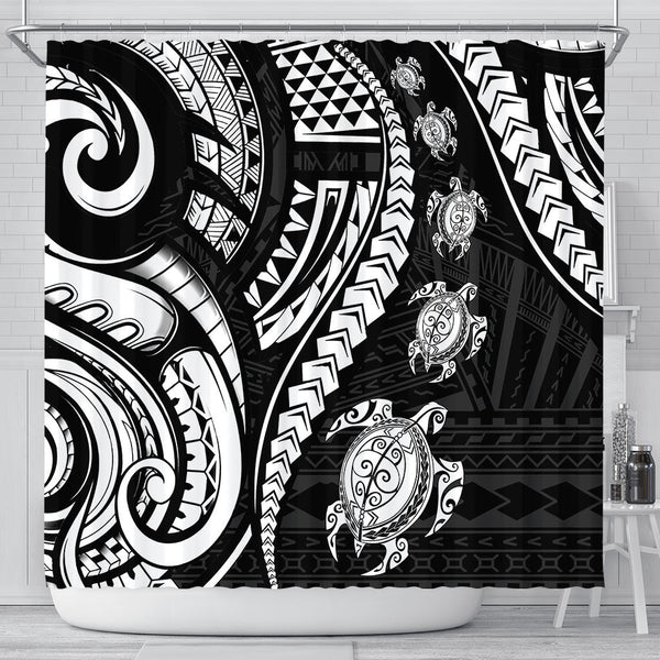 Seal Of American Samoa Shower Curtain Turtle Style