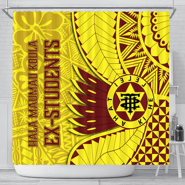 Tonga High School Shower Curtain Tonga Golden Style