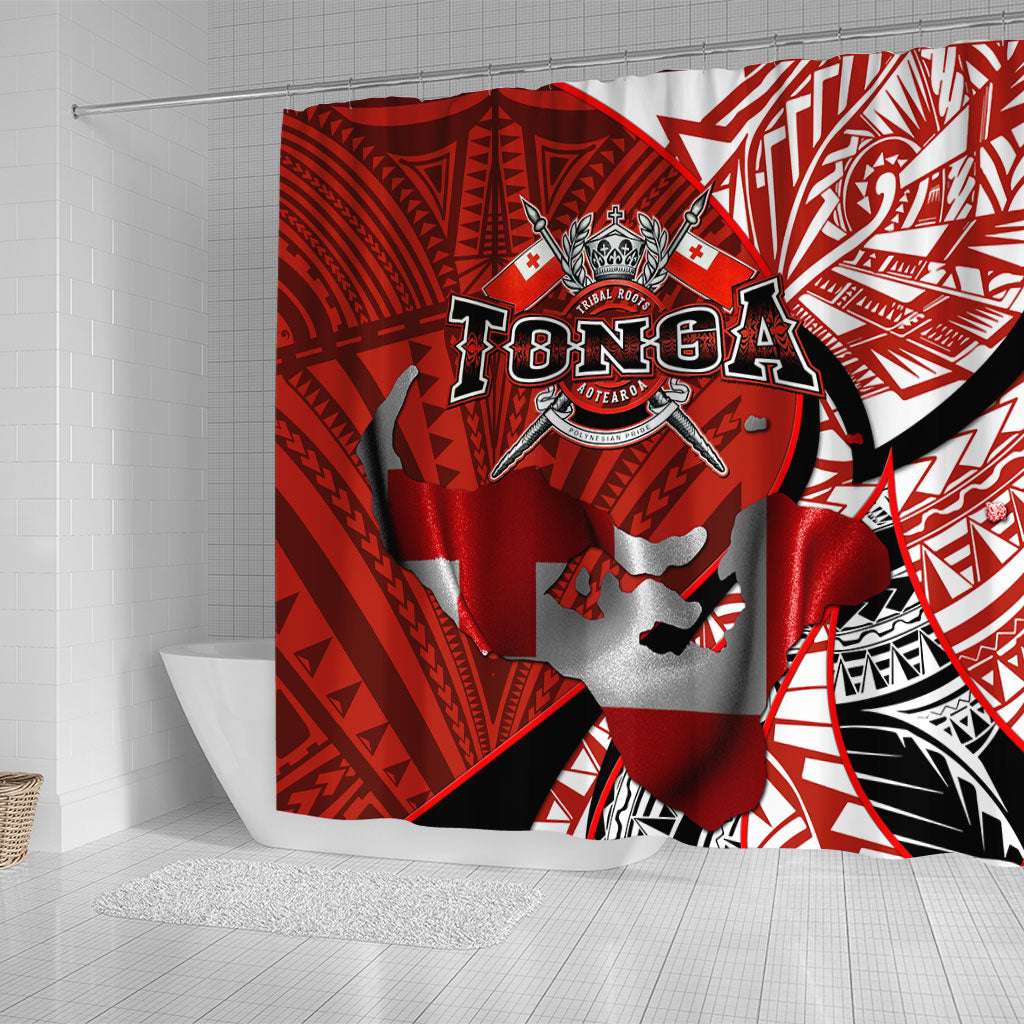 Tonga In My Heart Royal Coat Of Arms Shower Curtain