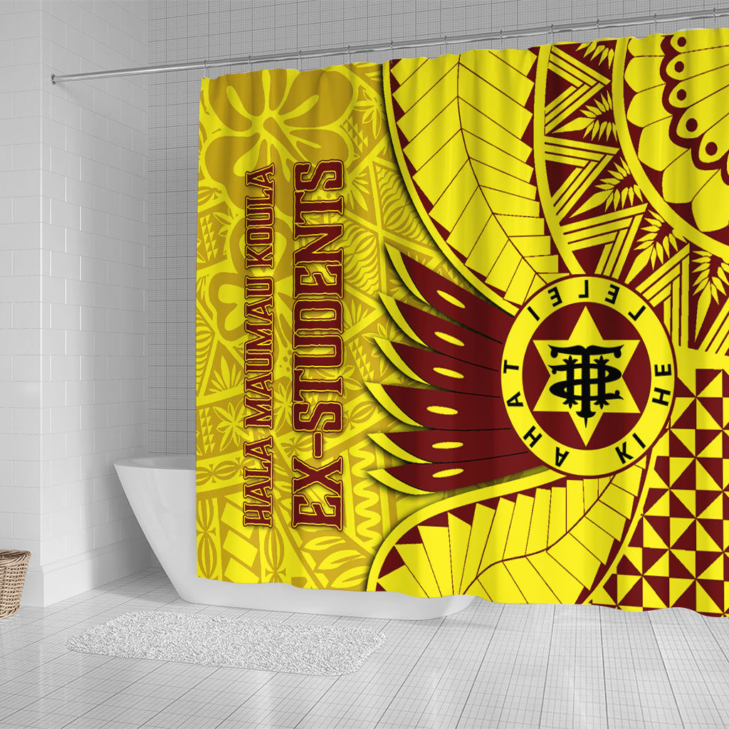 Tonga High School Shower Curtain Tonga Golden Style