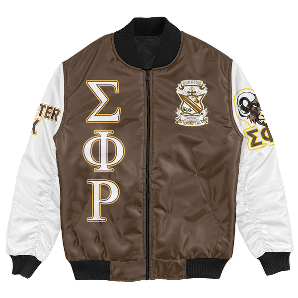 Fraternity Jacket - Personalized Sigma Phi Rho Bomber Jacket Style 2