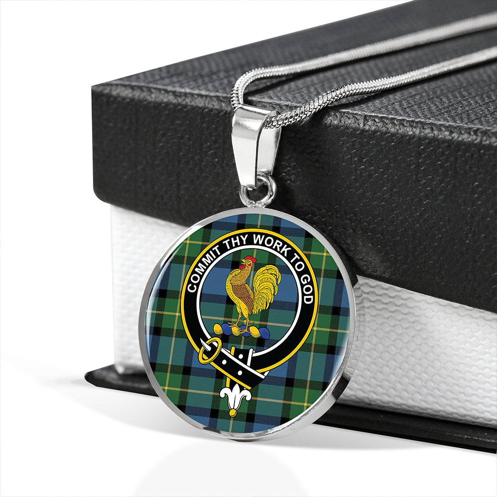 Scottish Tartan Sinclair of Ulster Ancient Clan Circle Necklace Classic Style