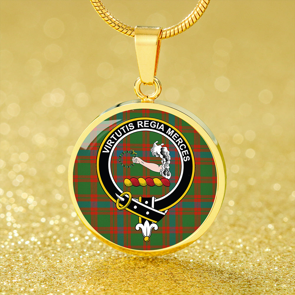 Scottish Tartan Skene Ancient Clan Circle Necklace Classic Style