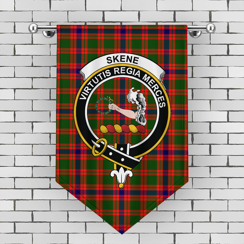 Skene Modern Tartan Classic Crest Gonfalon