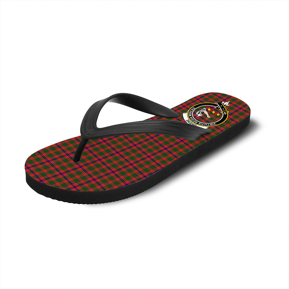 Skene Modern Tartan Crest Flip Flop