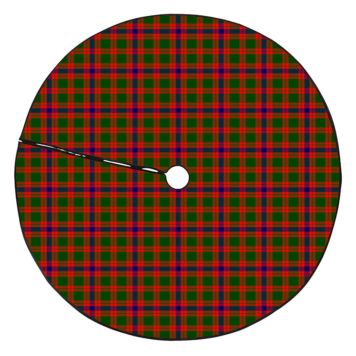 Skene Modern Tartan Plaid Christmas Tree Skirt