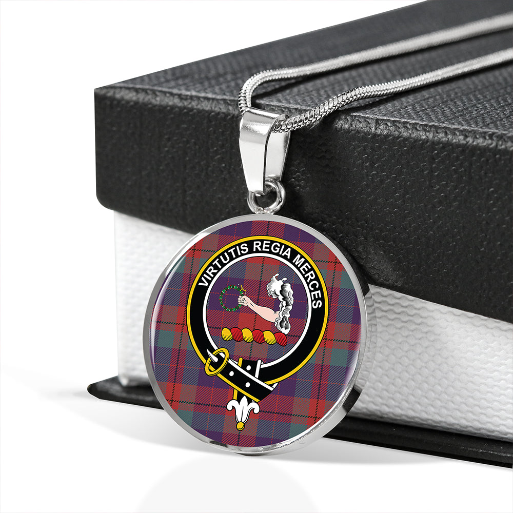 Scottish Tartan Skene of Cromar Weathered Clan Circle Necklace Classic Style