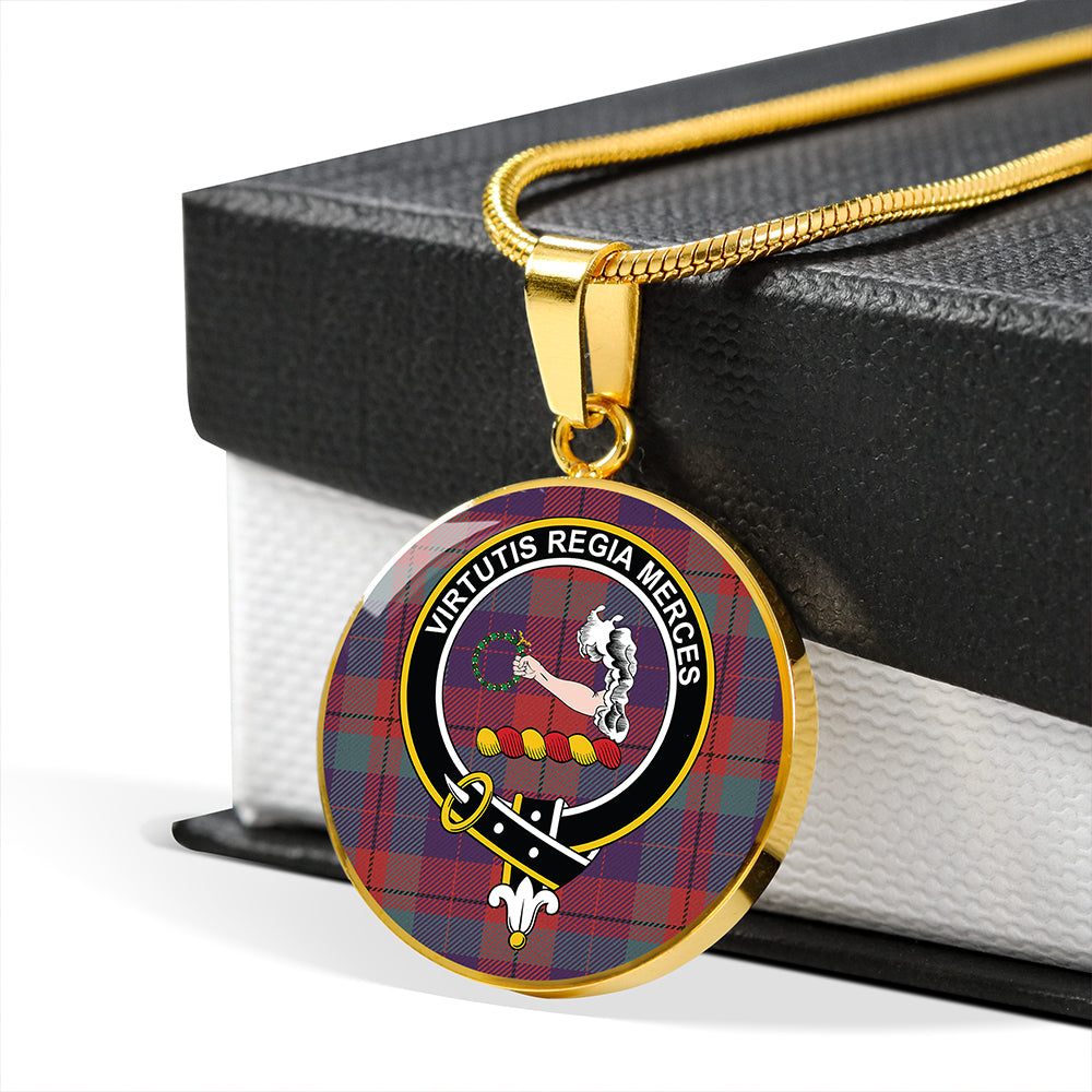 Scottish Tartan Skene of Cromar Weathered Clan Circle Necklace Classic Style
