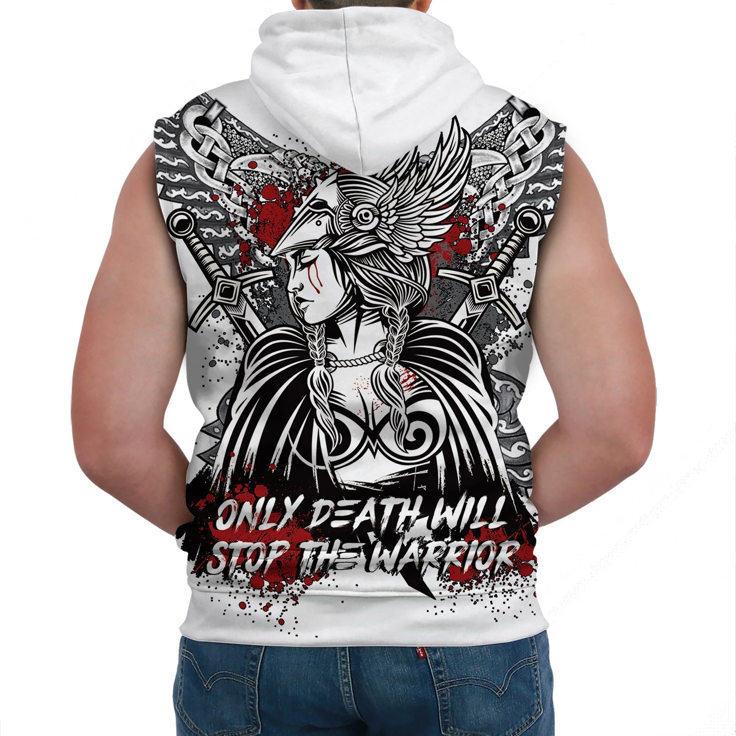 Viking Sleeveless Hoodie Valkyrie Honor