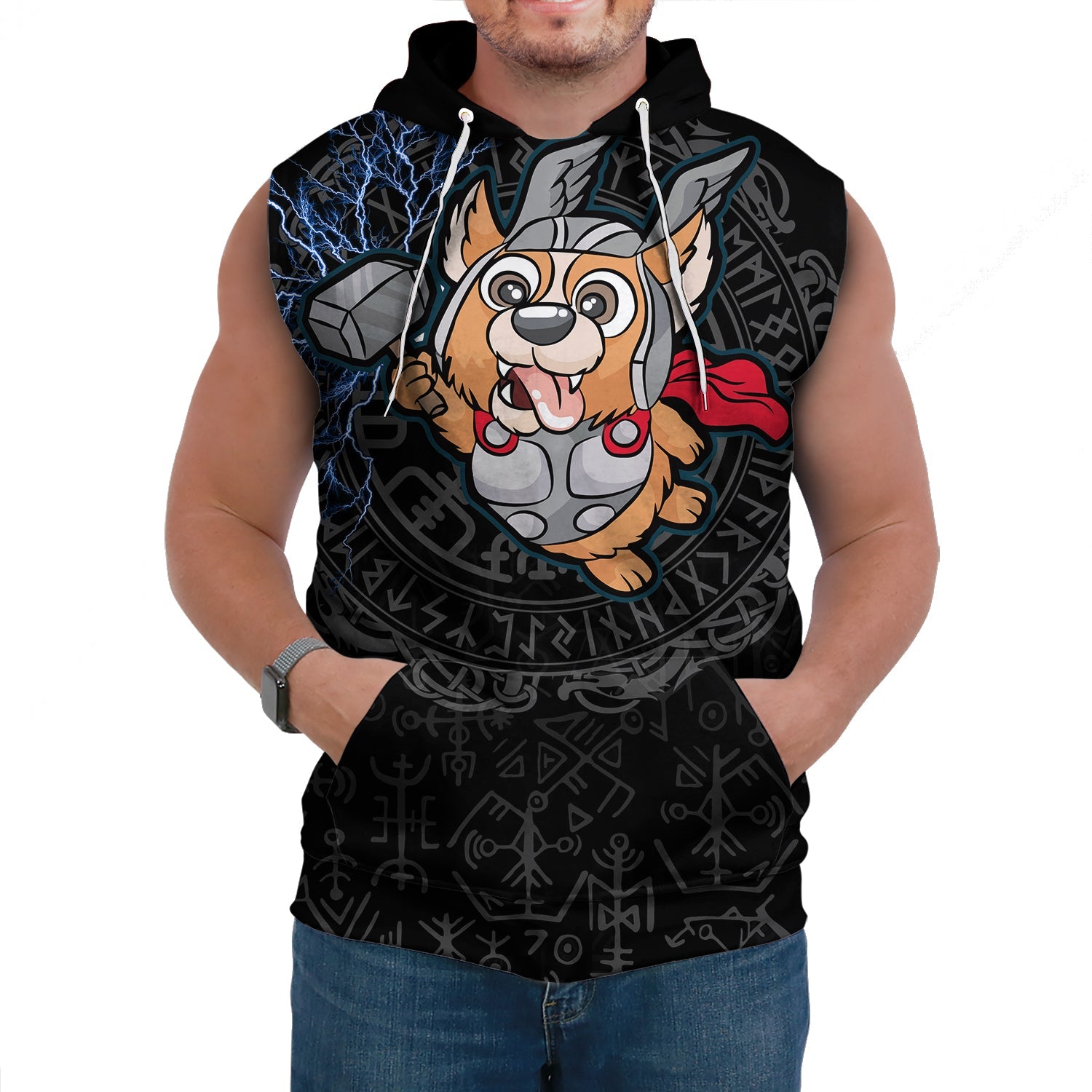 Viking Sleeveless Hoodie Thorgi