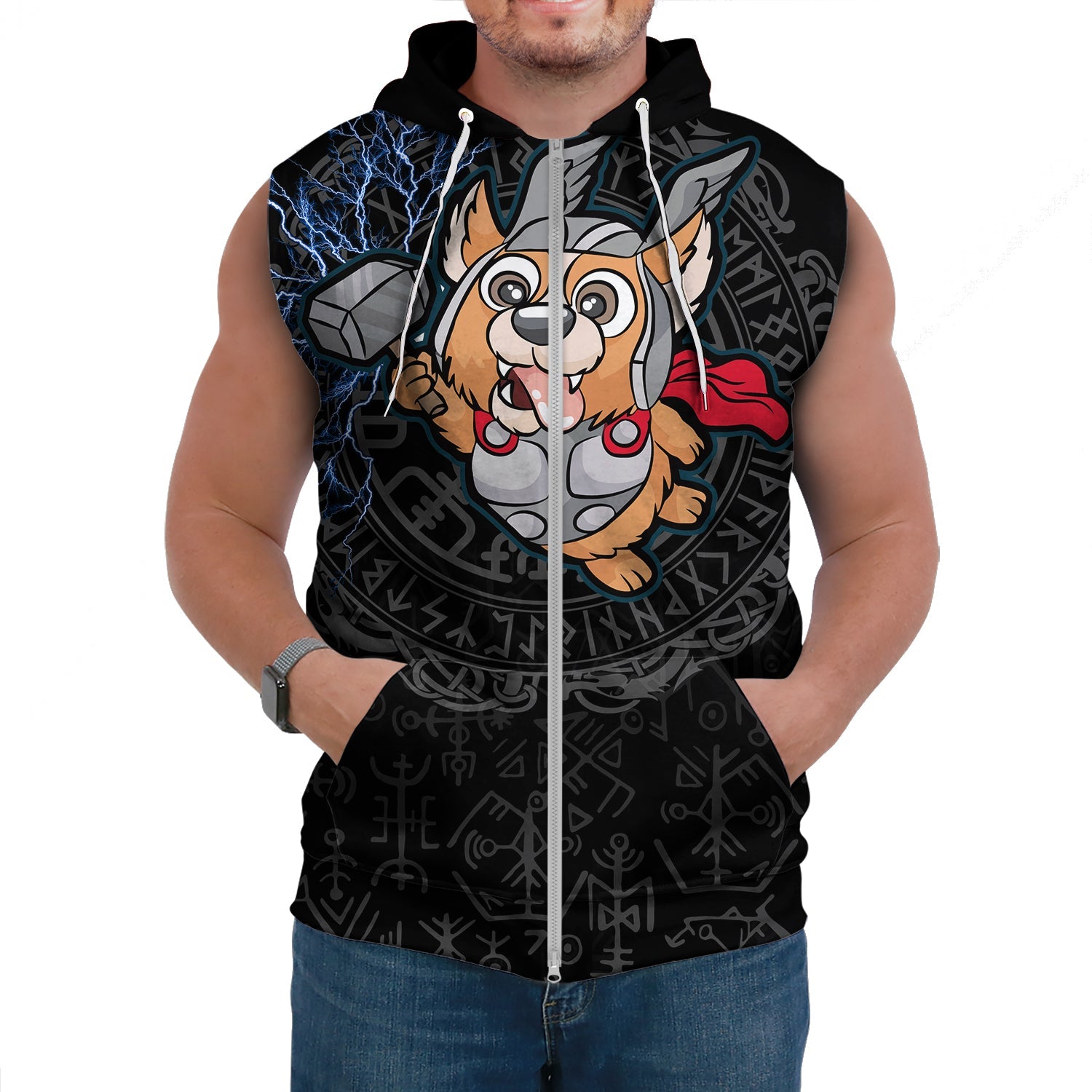 Viking Sleeveless Hoodie Thorgi