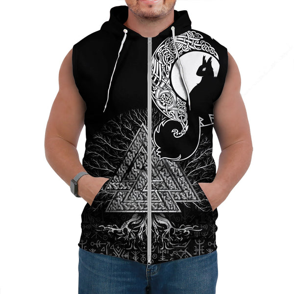 Viking Sleeveless Hoodie Ratatoskr