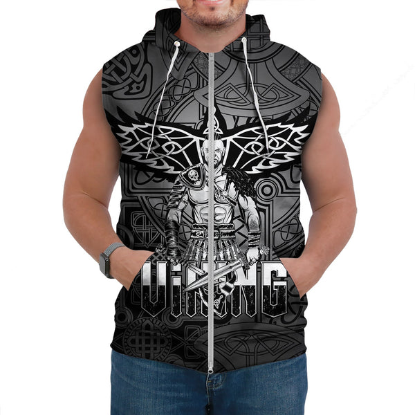 Viking Sleeveless Hoodie Celtic Warrior