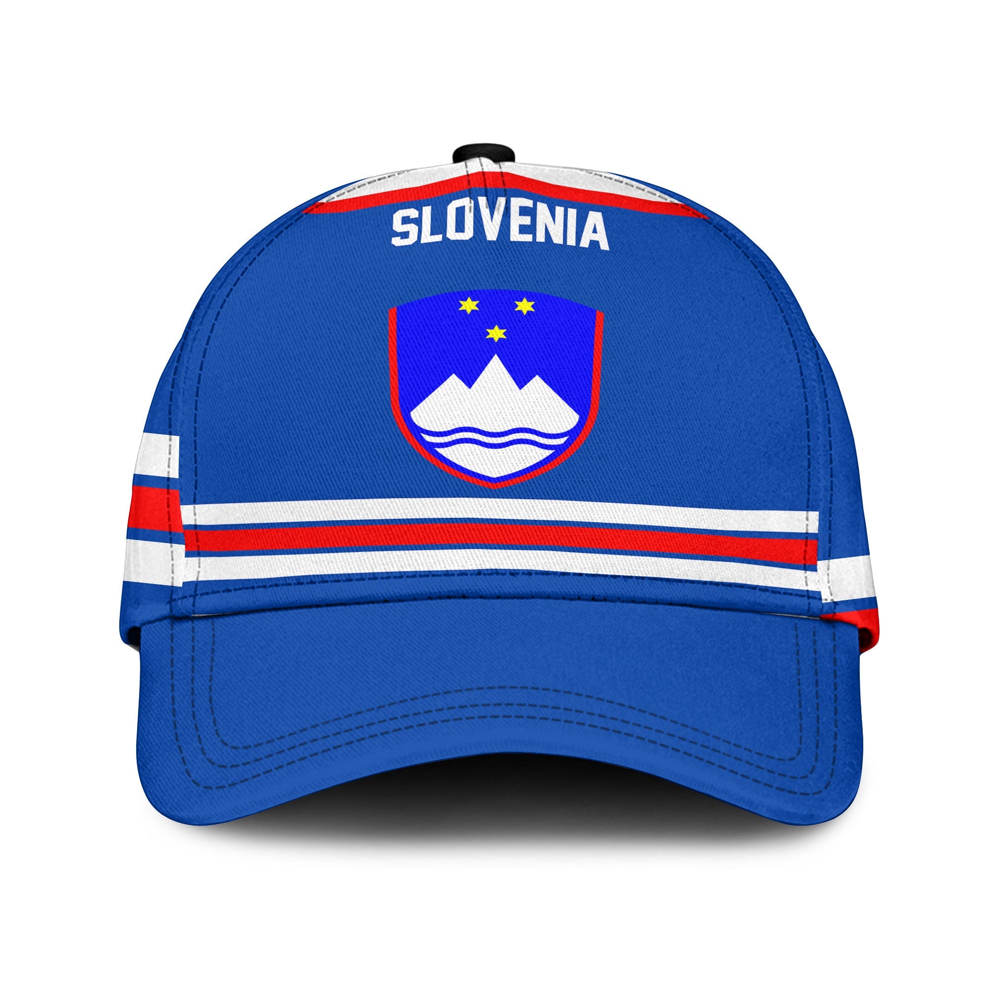 Slovenia Classic Cap Flag & Coat Of Arms Hockey Style