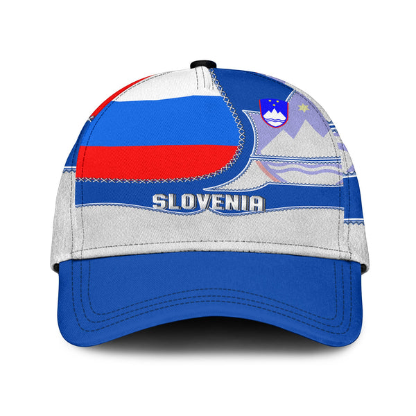 Slovenia Classic Cap Flag & Coat Of Arms Leather Style