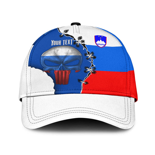 Slovenia Classic Cap Flag & Coat Of Arms Skull Style