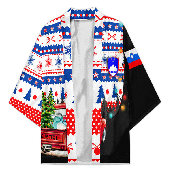 Slovenia Kimono Coat Of Arms Christmas Style