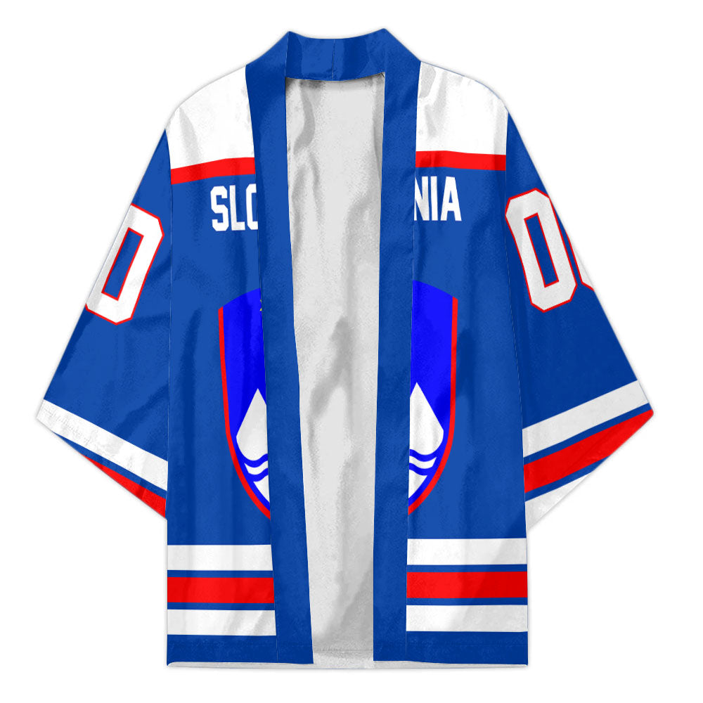 Slovenia Kimono Flag & Coat Of Arms Hockey Style