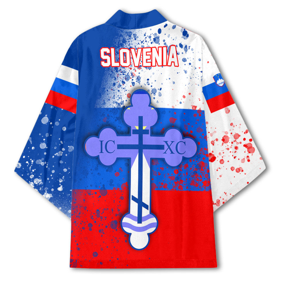 Slovenia Kimono Flag & Coat Of Arms Orthodox Style