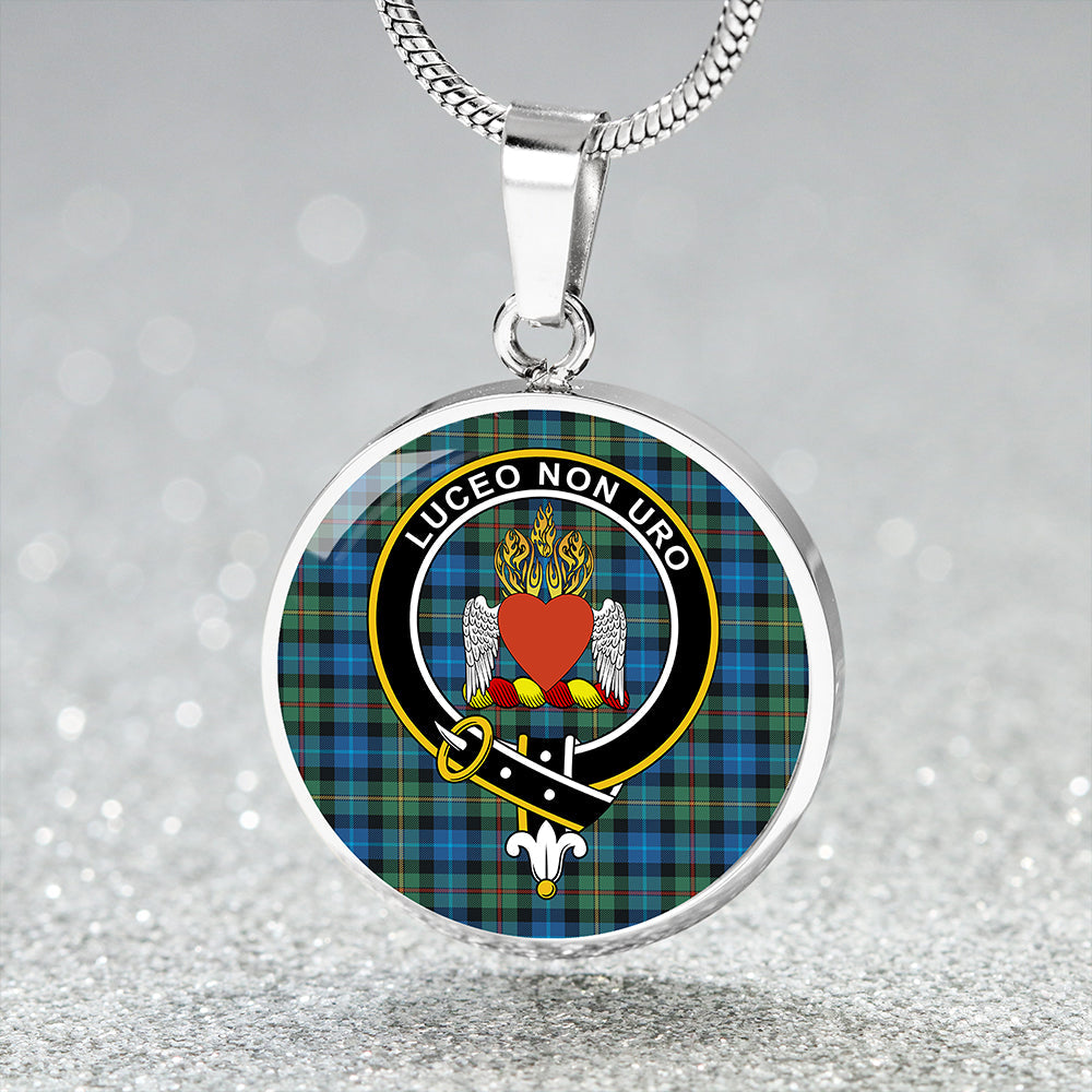Scottish Tartan Smith Ancient Clan Circle Necklace Classic Style