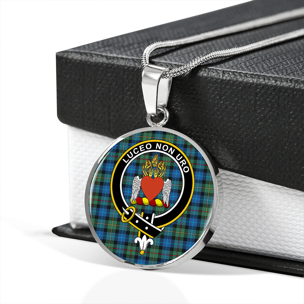Scottish Tartan Smith Ancient Clan Circle Necklace Classic Style