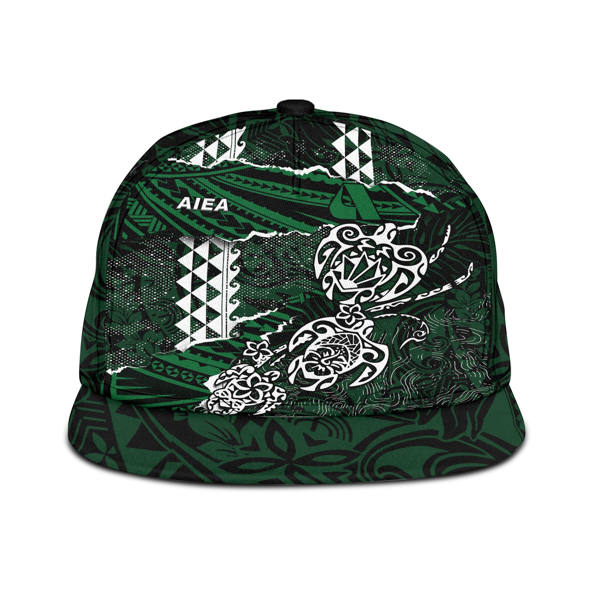 Hawaii Aiea High School Snapback Hat Polynesian Turtle Style