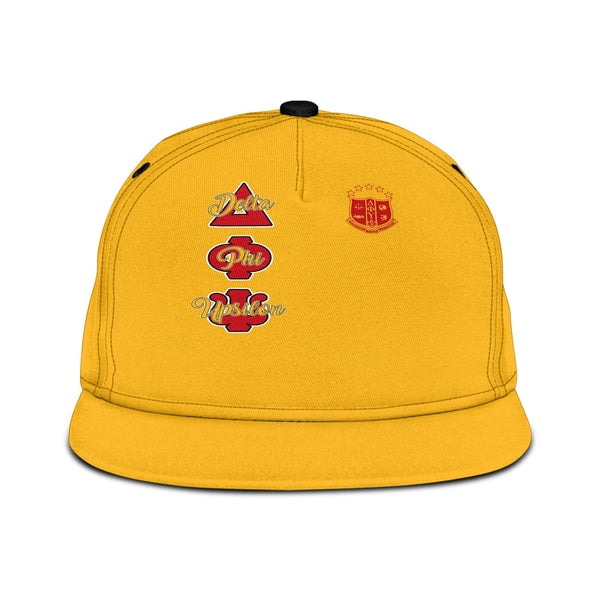 Fraternity Hat - Delta Phi Upsilon Snapback Hat Original Yellow Style