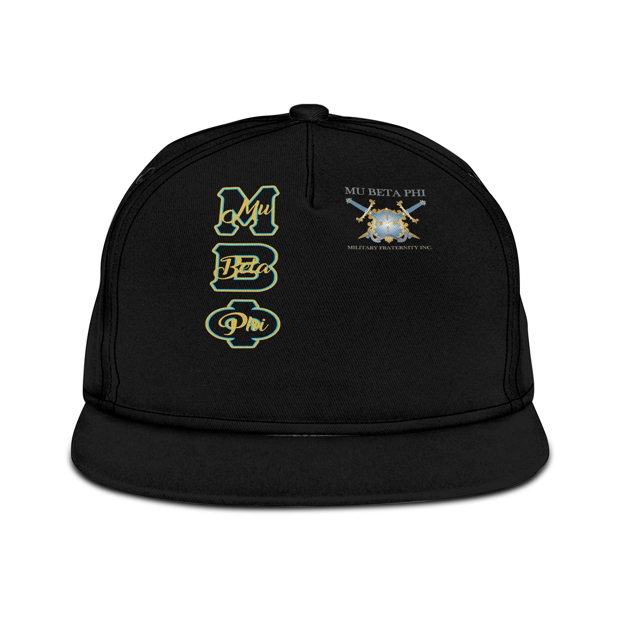 Fraternity Hat - Mu Beta Phi Snapback Hat Original Black Style