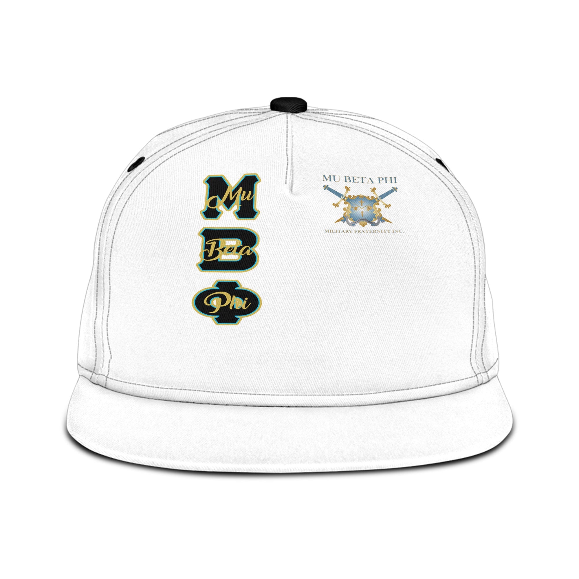 Fraternity Hat - Mu Beta Phi Snapback Hat Original White Style