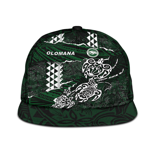 Hawaii Olomana High & Intermediate School Snapback Hat Polynesian Turtle Style