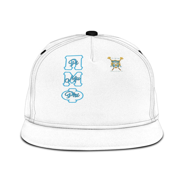 Sorority Hat - Pi Mu Phi Snapback Hat Original White Style