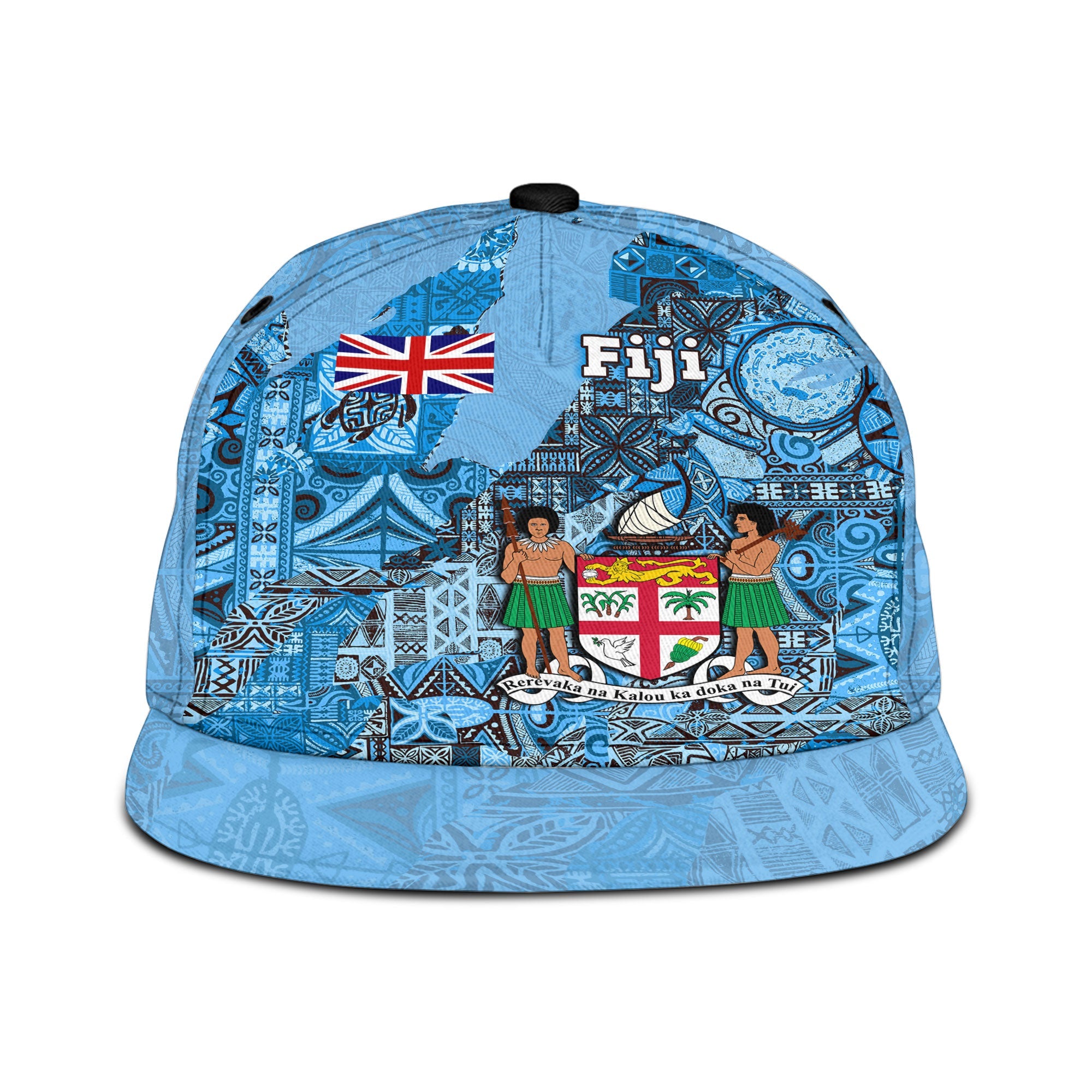 Fiji Flag & Coat Of Arms Snapback Hat